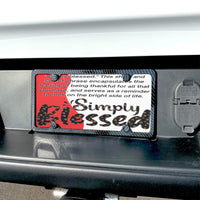 Simply Blessed  Custom License Plate